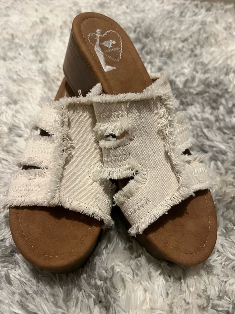 Rocket Dog Frayed Slide Wedge Sandal